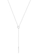 Elli Necklace Women Y-Shape Minimal in 925 Sterling Silver - 1