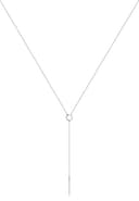 Elli Necklace Women Y-Shape Minimal in 925 Sterling Silver - 2