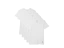 POLO RALPH LAUREN 5-Pack Slim Fit V-Necks, White/Cruise Navy Pony Player, XL - 1