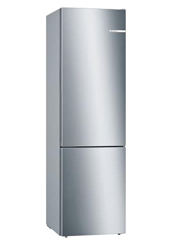Bosch Series 6 Fridge Freezer, KGE39AICA, LowFrost, BigBox for Frozen Goods, Longer Freshness with VitaFresh, Quiet Operation with 38 dB, LED Lighting, Anti-Fingerprint, 201 x 60 cm, 249 Litre Fridge