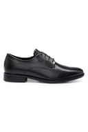 BOSS Mens Colby Derb Leather Derby Shoes with Signature Trims Size 5.5 Black - 3