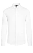 Armani Exchange Men's Long Sleeve Stretch Cotton-Satin Button Up White,XS - 4