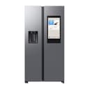 Samsung Frigorifero Side by Side Family Hub RS90F67BET/EF con Dispenser Acqua/Ghiaccio, Wifi con AI Energy Mode, Smart Cooling, SpaceMax, 614 L, LxAxP: 91,2 x 178,4 x 72,6 cm, Metal Inox - 1