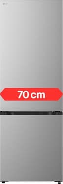 LG GBBW322CPY Fit&Max Kühl-/Gefrierkombination (465 L, Energieklasse C) vollintegrierbar oder freistehend mit FRESHConverter+, DoorCooling+ und Total No Frost, Silber - 1