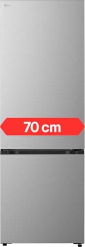 LG GBBW322CPY Fit&Max Kühl-/Gefrierkombination (465 L, Energieklasse C) vollintegrierbar oder freistehend mit FRESHConverter+, DoorCooling+ und Total No Frost, Silber