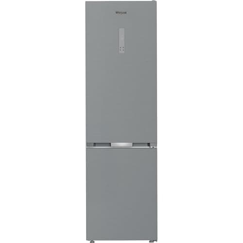 Whirlpool WHK 26404 XP5E - Frigorifero Combinato Libera Installazione, Illuminazione a Led, Tecnologia No Frost, Grigio Larghezza 59,5cm, Profondità 66,3cm, Altezza 203,5cm, Classe Energetica D