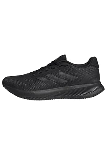 adidas Uomo Runfalcon 5 Running Shoes, Core Black/Core Black/Core Black, 42 EU
