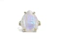 Anillo de Piedra Lunar de Color Cambiante en Plata de Ley 925 - Anillo de Piedra Lunar Moderno para Bodas, Cumpleaños y Eventos Informales - 3