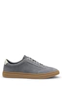 Boss Zapatillas Kieran Tenn para Hombre de Gamuza con Suela de Goma, Talla, Gris Claro, 41 EU - 1