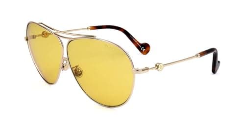 Moncler ML0169 Gold 64/6/140 Damen Sonnenbrillen