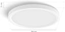 Philips Hue Devote Smart LED Panel Light, Ambiente blanco y de color, redondo 30 cm, 16,6 W, 2000 lúmenes, marco blanco para iluminación interior del hogar, techo, salón, cocina, pasillo - 8