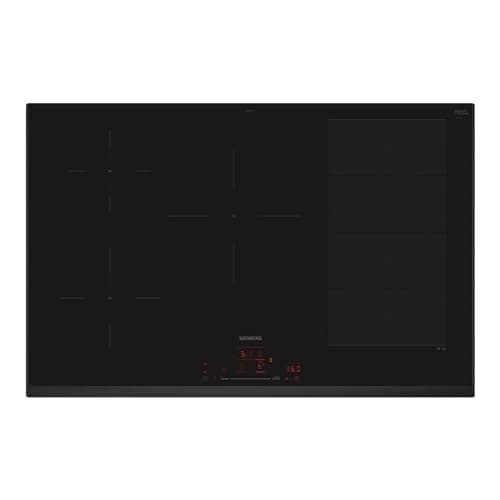 Siemens iQ700 Series - Placa de inducción (80 cm, 5 zonas), color negro
