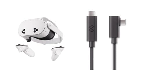 Meta Quest 3S 256 GB Headset + Cable