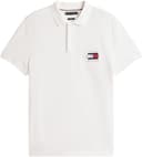 Tommy Hilfiger Men’s Short Sleeve Flag Graphic Pique Regular Fit Polo Shirt, White (Ecru), XXL - 3
