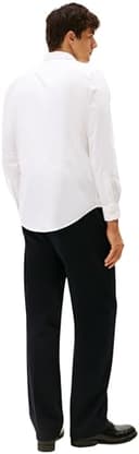 Tommy Hilfiger Uomo Camicia Flex Poplin Kent Collar Slim Fit, Bianco (White), XS - 2