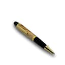 LN Roma Penna Roller e a Sfera, Refill Inchiostro Nero, Artigianale, Professionale, Fatta a Mano, Elegante, Confezione Regalo (Oro-Legno Ulivo) - 1