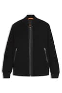 BOSS Ropa exterior de piel Johice para hombre, 001negro, 52 - 1