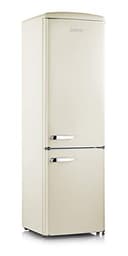 SEVERIN RKG 8919 - Frigorifero retrò con applicazioni cromate, illuminazione a LED, 1-7°C, volume netto 244 l, solo 39 dB, crema, RKG 8919 [EEK D] - 1