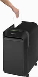 Fellowes distruggi documenti a microframmento LX221, 20 fogli, per piccolo ufficio, da 3 a 5 utenti, distruggidocumenti con tecnologia Intellibar, 100% anti inceppamento e Safesense, nero - 6
