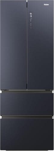 Haier HFW7720ENMB Kühl-Gefrier-Kombination/French Door/Farbe: Obsidian Black Inox / 477 Liter/MyZone Plus/Humidity Zone/Smart Home: Integriertes Wi-Fi/Auch Per HOn App Steuerbar