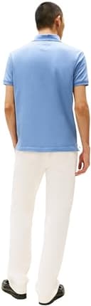 Tommy Hilfiger Uomo Maglietta Polo Maniche Corte Chest Insert Regular Fit, Blu (Brisk Blue), L - 2