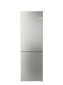 Bosch Serie 4, Freistehende Kühl-Gefrier-Kombination mit Gefrierbereich unten, 186 x 60 cm, Metall-Optik, Total No Frost, KGN362LAF - 1