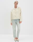 someday Damen Jacke | NISABEL Regular verkürzter Blouson aus Bouclé Soft Cream, 36 - 6