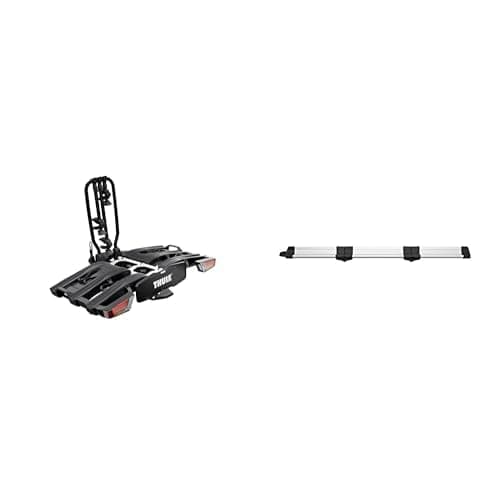 Thule Easyfold XT Piattaforma Gancio Traino Portabici nero 3 bici con rampa di carico