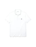 Lacoste Herren Polo-Shirt Kurzarm DH2050, Männer Polo-Hemd,2 Knopf,Regular Fit,Weiß,6 - 1