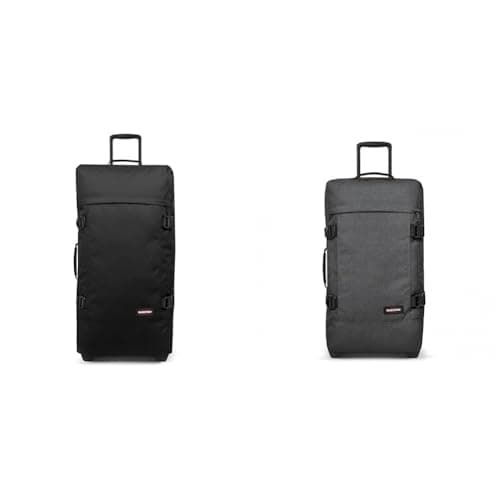 EASTPAK TRANVERZ L Maleta, 27 L, Black (Negro) & TRANVERZ M Maleta, 27 L, Black Denim (Gris)