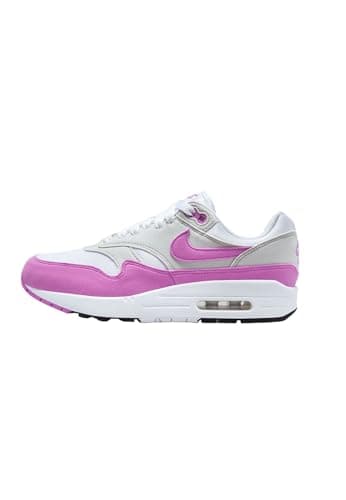 Nike Air Max 1, Scarpe da Ginnastica Donna, Neutral Grey/Fuchsia Dream-White-Black, 40.5 EU