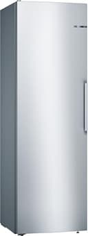 Bosch KSV36VLEP Serie 4, Frigorifero monoporta da libera installazione, ripiano estraibile per gli alimenti riposti in fondo, Luce LED, Funzione raffreddamento intensivo, Acciaio, 186 x 60 cm - 1