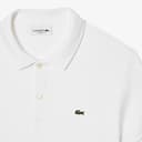 Lacoste Herren Polo-Shirt Kurzarm DH2050, Männer Polo-Hemd,2 Knopf,Regular Fit,Weiß,6 - 8