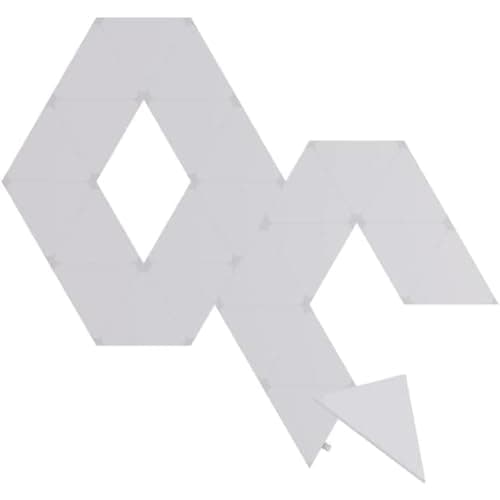 Nanoleaf Shapes Triangle Expansion Pack, 25 Additional Triangular LED Panels, Smart, Modular, RGBW, WLAN, 16 Million Colours, Indoor Wall Light, Music & Screen Sync, Works with Alexa