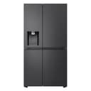 LG GSJE81EPBD Side-by-Side Kühlschrank mit Eis-, Crushed Ice- & Wasserspender, 628 L, interner Wassertank, UVnano, DoorCooling+, LINEARCooling, Wi-Fi, Metallic Black [Energieklasse D] - 1