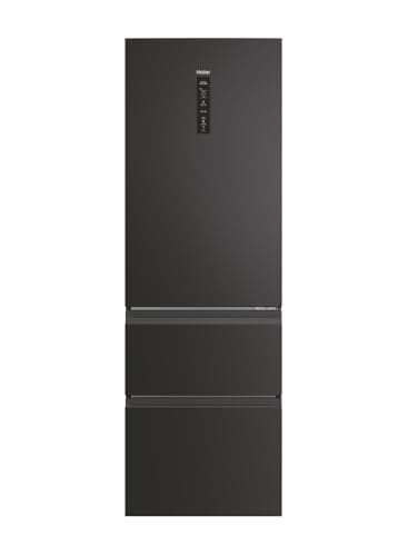 Haier 3D 60 Series 3 HTW3618ENPB Wifi Connected 185cm 60/40 No Frost Fridge Freezer - Slate Black - E Rated