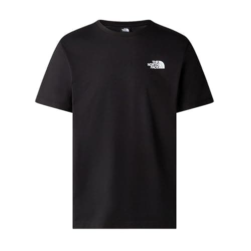 The North Face Camiseta Redbox 87NP para Hombre de algodón Negro, Negro, M