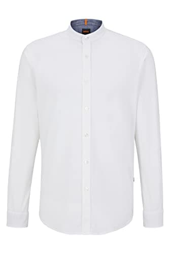 BOSS CAMICIA MANICHE LUNGHE UOMO BIANCO
