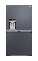 Haier Cube 90 Serie 7 Frigorifero Americano Side by Side, Total No Frost, 601L, Dispenser Acqua, Inverter, Brushed Black - H:177,5cm L:90,8cm P:65,9cm - HSW5918ENMP - 1