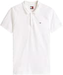 Tommy Jeans Herren Poloshirt Kurzarm Slim Placket Slim Fit, Weiß (Ecru), XXL - 5