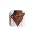 Meteorstarry Y Kette Silber 925 Sterling Silber,Lang Doppelkette Halsreif Silberkette,Boho Layering Anhänger Silberkette Damenkette Jewellery Boho Schmuck Ketten Geschenke für Damen Frauen - 1