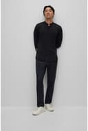 HUGO Camicia da uomo Kenno slim fit in jersey elasticizzato, Nero , 38 - 9