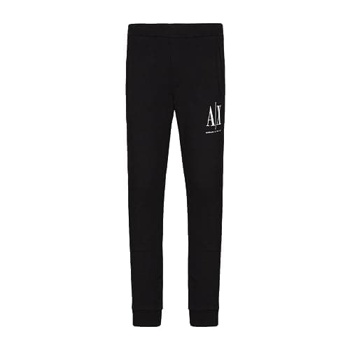 Armani Exchange Herren Icon Tracksuit Bottom Sporthose, Schwarz, L