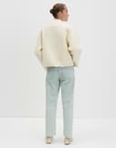 someday Damen Jacke | NISABEL Regular verkürzter Blouson aus Bouclé Soft Cream, 36 - 3