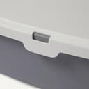 Amazon Basics Große Katzentoilette mit Offener Oberseite, Leicht zu Reinigen, Einschließlich Schaufel, Weiß/Grau, 50,5cm x 38,0cm x 20,0cm - 3