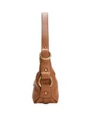 GUESS Schultertasche Camden Mini Shoulder Bag Cognac braun - 4