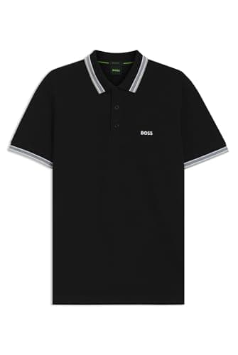 BOSS Men's Polo Shirt, Black, XXL