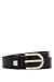 BOSS Womens Scarlet B. 2,5cm N-R Italian-leather belt with gold-tone buckle - 1