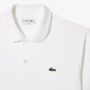Lacoste Herren Polo-Shirt Kurzarm L1212, Männer Polo-Hemd,2 Knopf,Regular Fit,Weiß,7 - 6