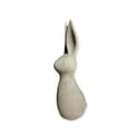 OriginalPaul Skulp & Betondesign Kleiner moderner, Glatte Hase aus frostresistentem Steinguss Maße: H/B/T: 41cm / 12cm / 15cm ca. 4,4kg - 3